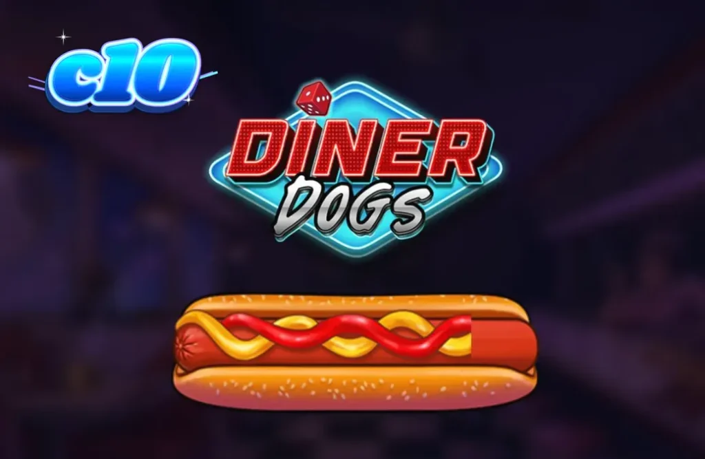 Diner Dogs slot machine interface com tema noir e elementos de assalto